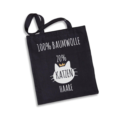 Bild: Baumwolltasche - 100% Baumwolle 20% Katzenhaare Geschenkidee