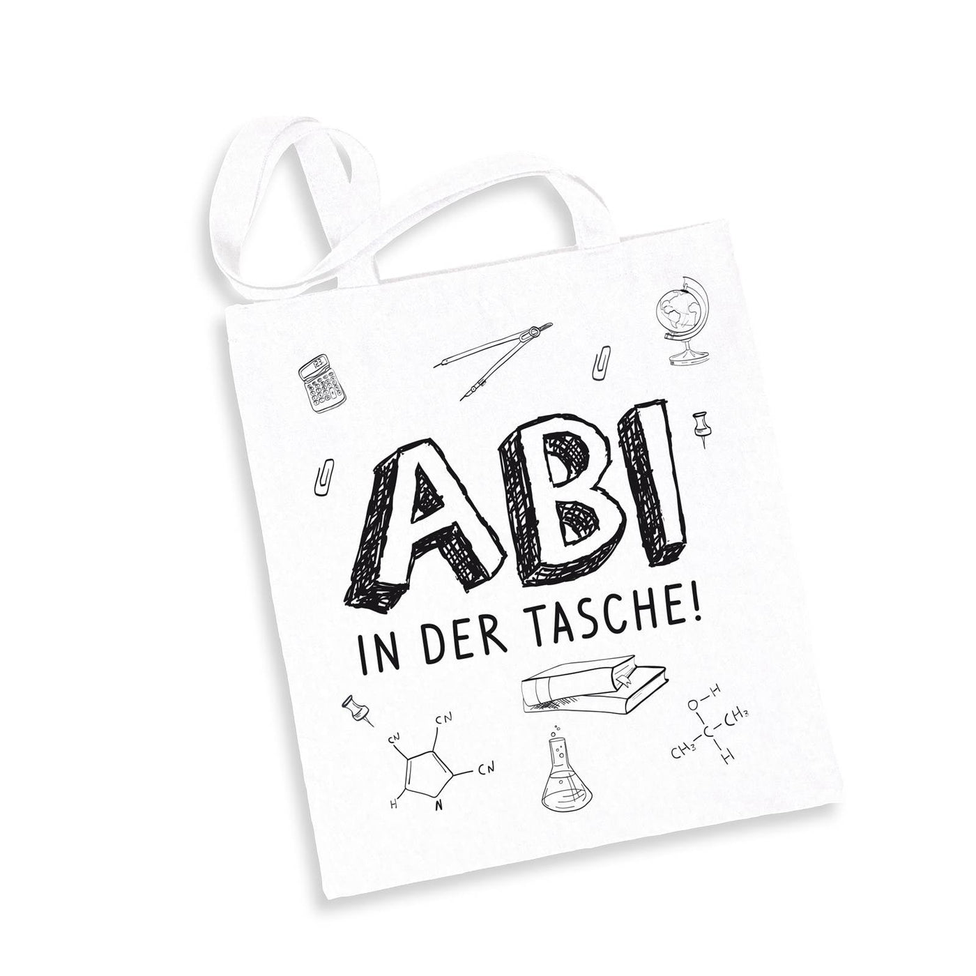 Bild: Baumwolltasche - Abi in der Tasche! Geschenkidee