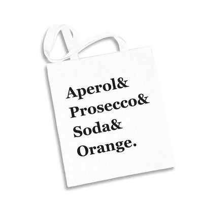 Bild: Baumwolltasche - Aperol & Prosecco & Soda & Orange. Geschenkidee
