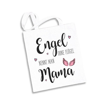 Bild: Baumwolltasche - Engel ohne Flügel nennt man Mama. Geschenkidee