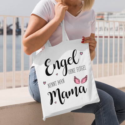 Bild: Baumwolltasche - Engel ohne Flügel nennt man Mama. Geschenkidee