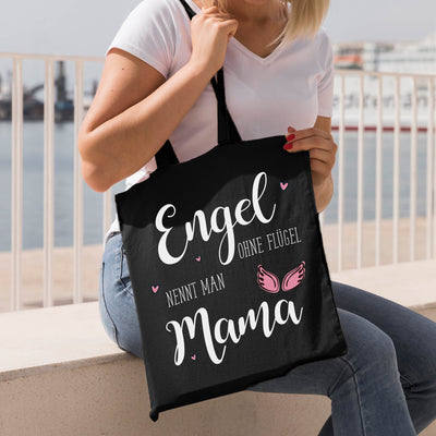 Bild: Baumwolltasche - Engel ohne Flügel nennt man Mama. Geschenkidee