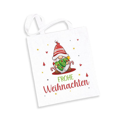 Bild: Baumwolltasche - Frohe Weihnachten (Wichtel) Geschenkidee