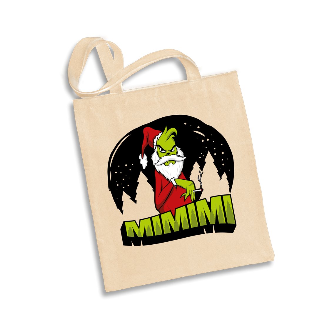 Bild: Baumwolltasche - Grinch - Mimimi Geschenkidee