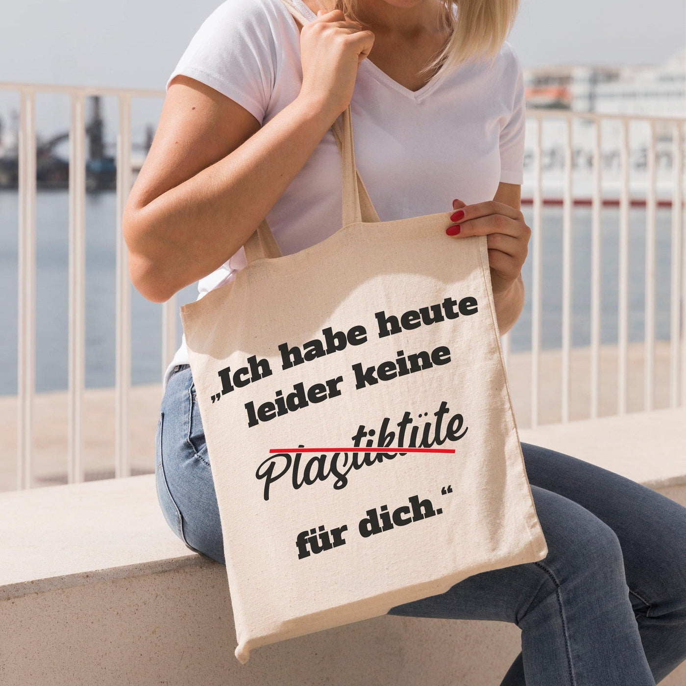 Bild: Baumwolltasche - Ich habe heute leider keine Plastiktüte für dich. Geschenkidee