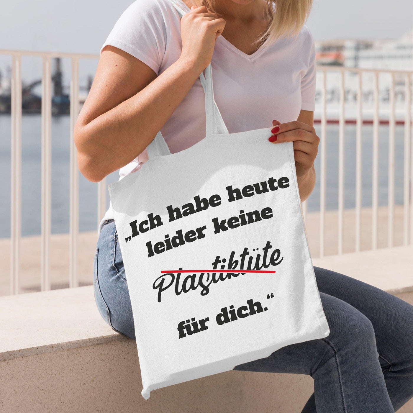 Bild: Baumwolltasche - Ich habe heute leider keine Plastiktüte für dich. Geschenkidee