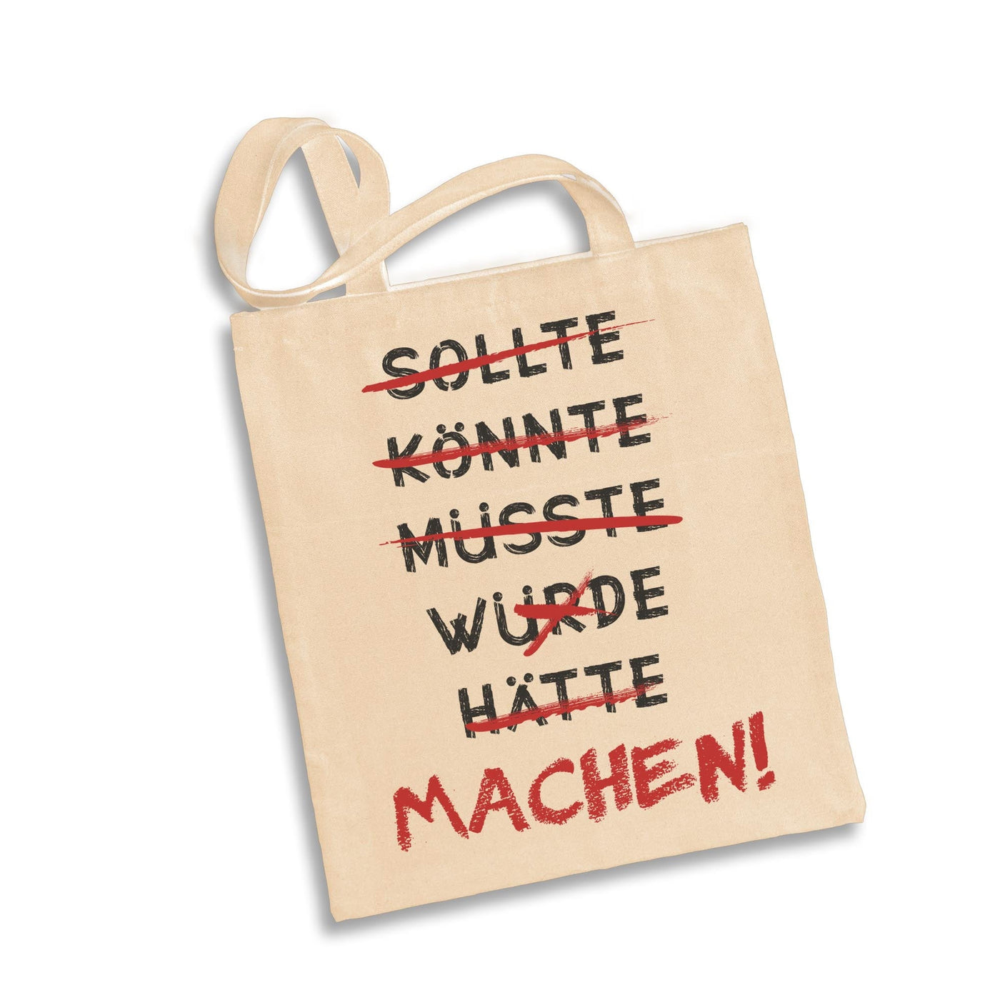 Bild: Baumwolltasche - Motivationsspruch - Machen! Geschenkidee