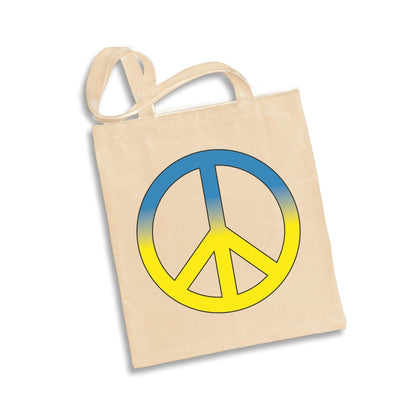 Bild: Baumwolltasche - Peace - Frieden für die Ukraine Geschenkidee