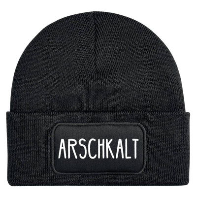 Bild: Beanie Mütze - arschkalt Geschenkidee