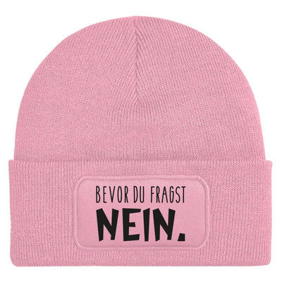 Bild: Beanie Mütze - Bevor du fragst Nein. Geschenkidee