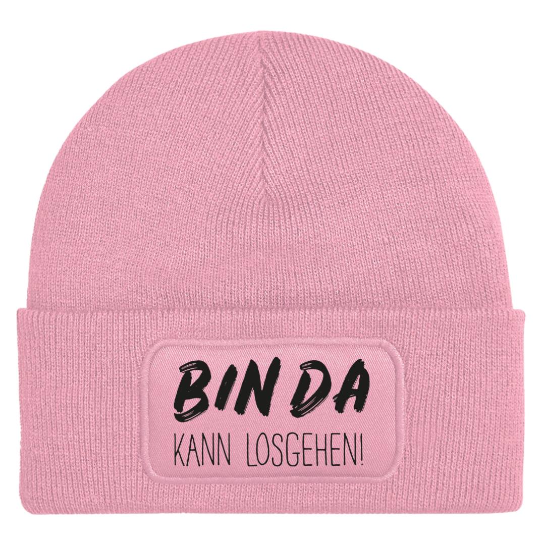 Bild: Beanie Mütze - Bin da - kann losgehen! Geschenkidee