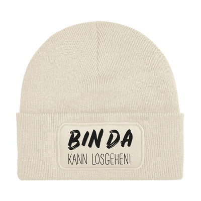 Bild: Beanie Mütze - Bin da - kann losgehen! Geschenkidee