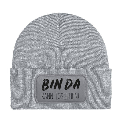 Bild: Beanie Mütze - Bin da - kann losgehen! Geschenkidee