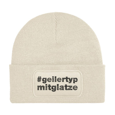 Bild: Beanie Mütze - #geilertypmitglatze Geschenkidee