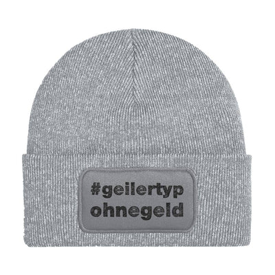 Bild: Beanie Mütze - #geilertypohnegeld Geschenkidee