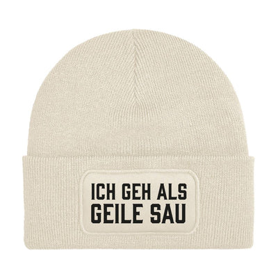 Bild: Beanie Mütze - Ich geh als geile Sau Geschenkidee