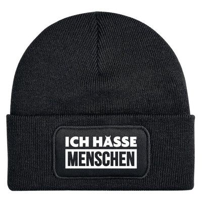 Bild: Beanie Mütze - Ich hasse Menschen Geschenkidee