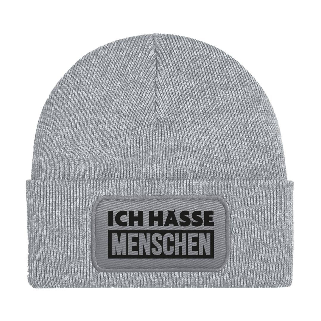 Bild: Beanie Mütze - Ich hasse Menschen Geschenkidee