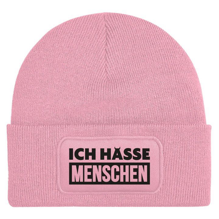 Bild: Beanie Mütze - Ich hasse Menschen Geschenkidee