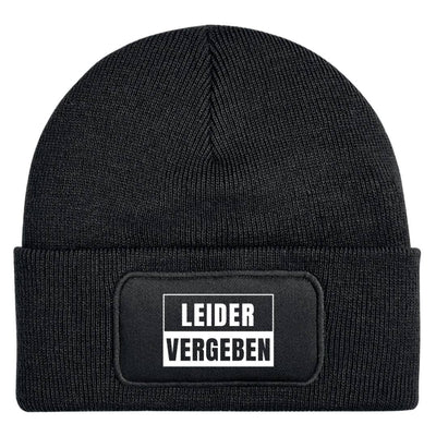 Bild: Beanie Mütze - Leider vergeben Geschenkidee