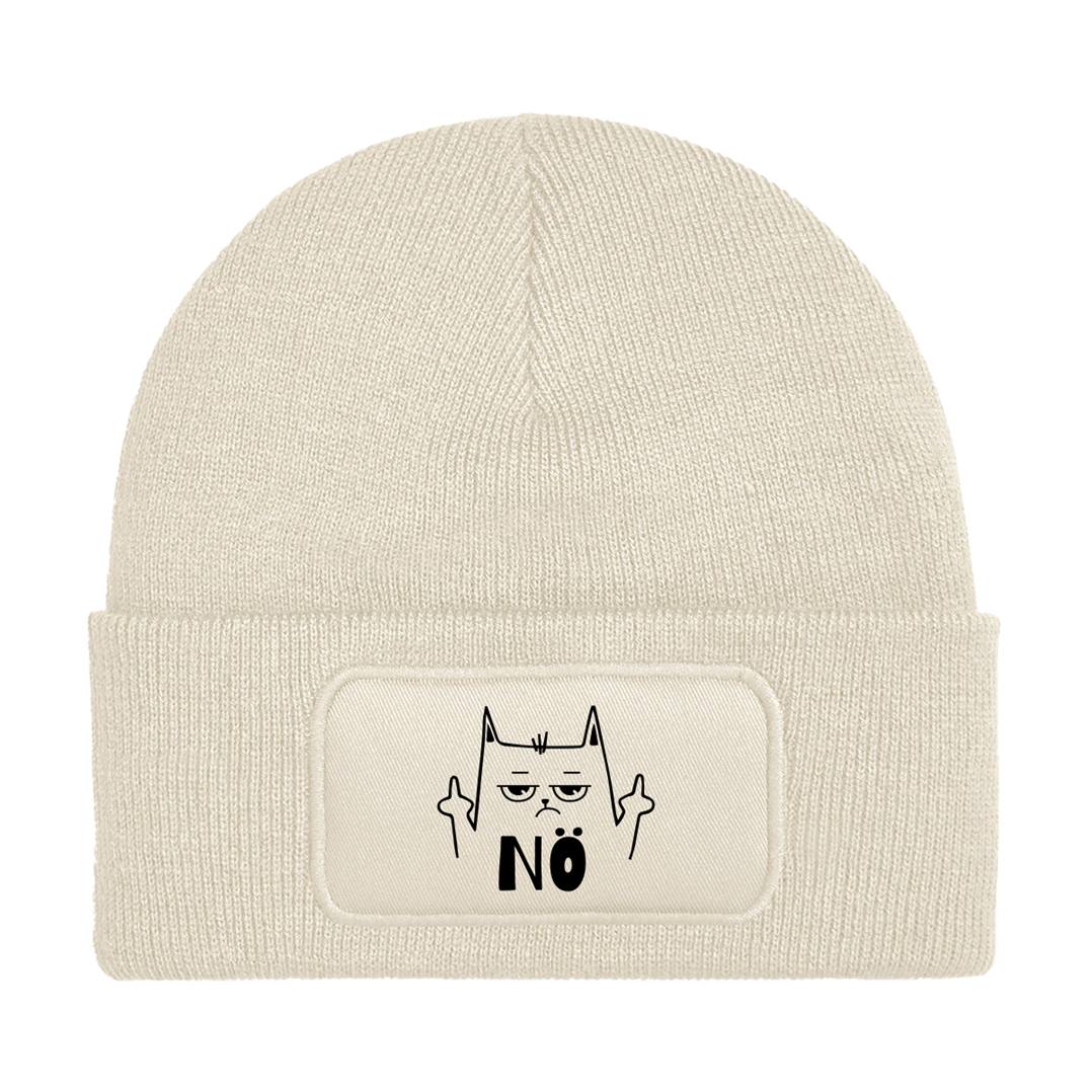 Bild: Beanie Mütze - Nö (Katze) Geschenkidee