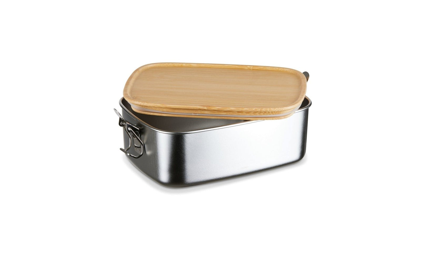 Bild: Brotdose - Das kleine 1+1 - Edelstahl mit Bambusdeckel Geschenkidee