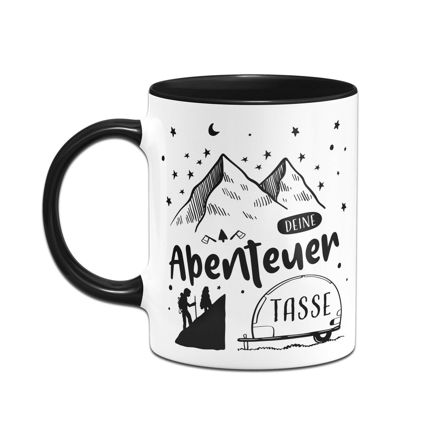 Bild: Camping Tasse - Deine Abenteuer Tasse Geschenkidee