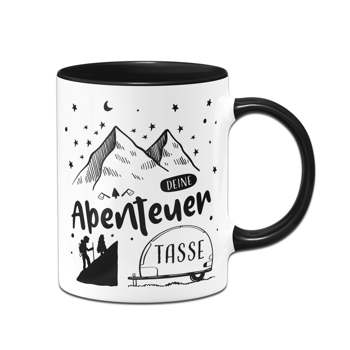 Bild: Camping Tasse - Deine Abenteuer Tasse Geschenkidee