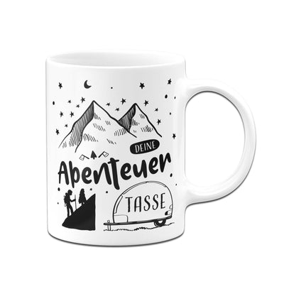 Bild: Camping Tasse - Deine Abenteuer Tasse Geschenkidee