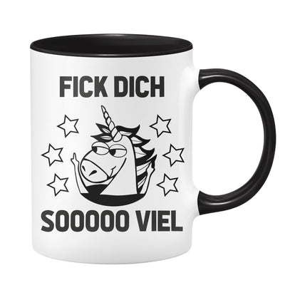 Bild: Einhorn Tasse - FICK Dich SOOO VIEL Geschenkidee