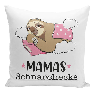 Bild: Kissen - Faultier Mamas Schnarchecke V2 Geschenkidee