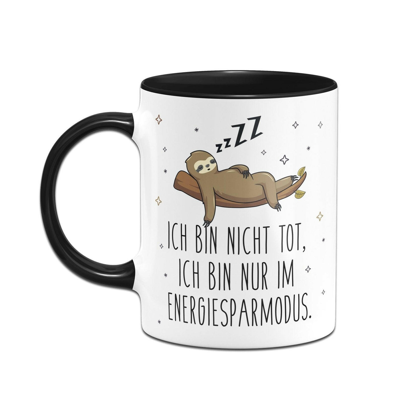 Bild: Faultier Tasse - Ich bin nicht tot, ich bin nur im Energiesparmodus. Geschenkidee