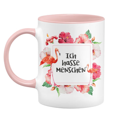 Bild: Tasse Flamingo - Ich hasse Menschen Geschenkidee