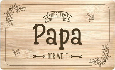 Bild: Frühstücksbrettchen - Bester Papa der Welt Geschenkidee