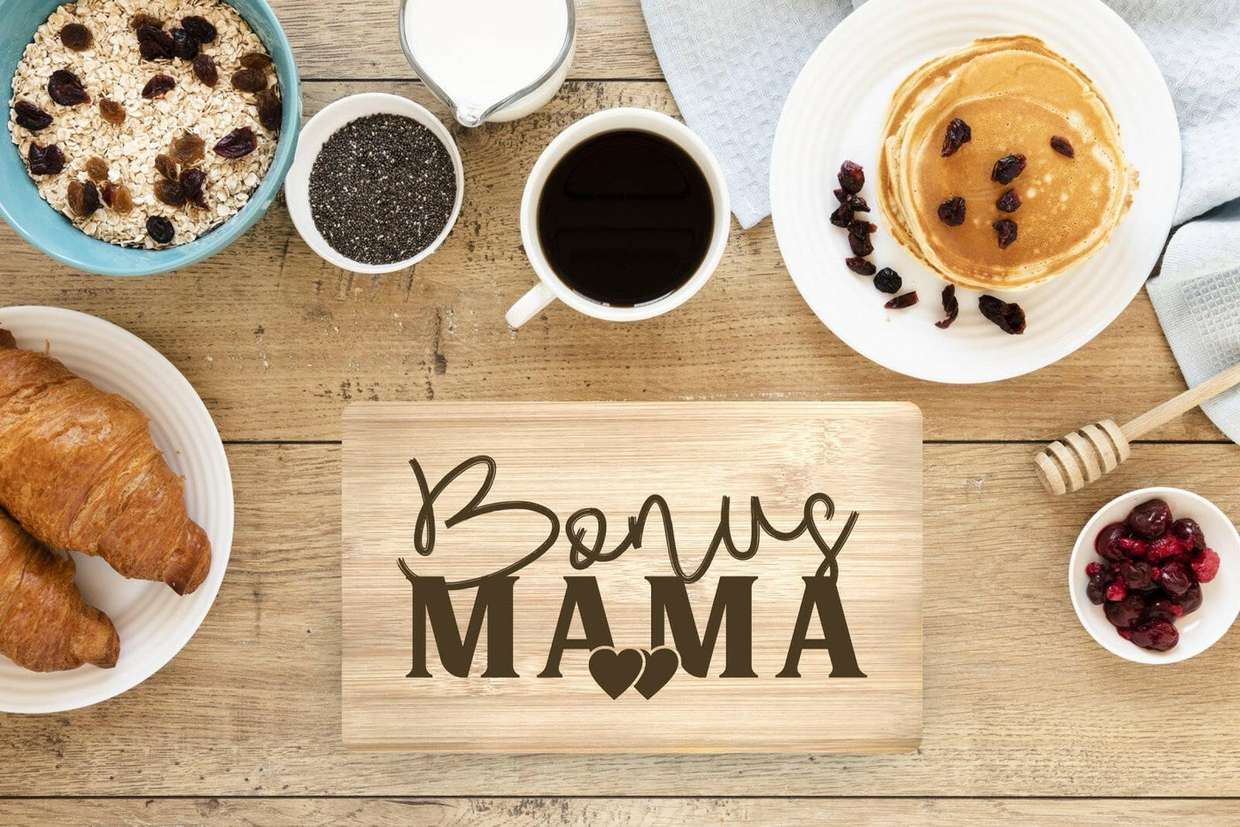 Bild: Frühstücksbrettchen - Bonus Mama Geschenkidee