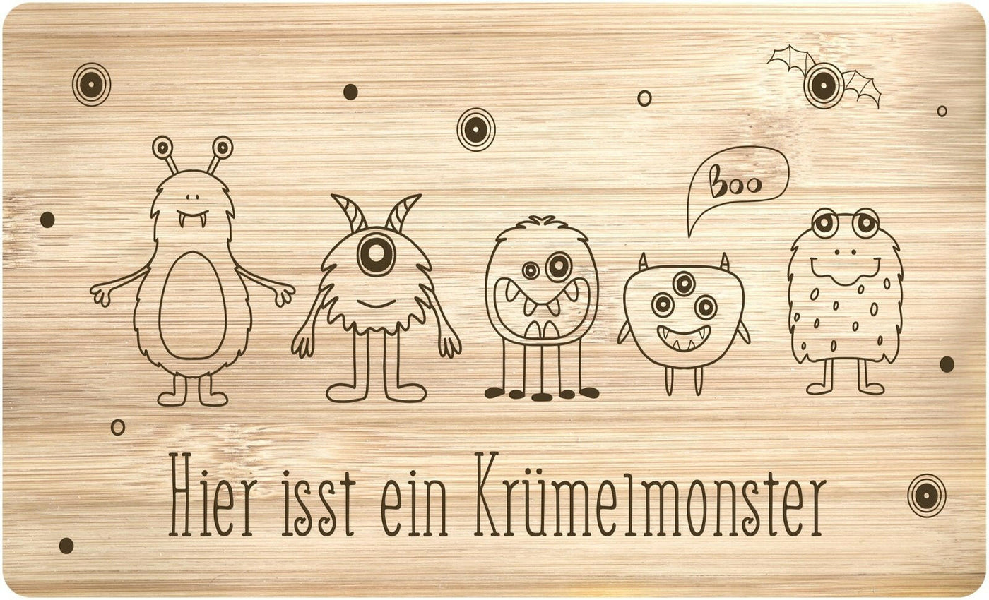 Bild: Frühstücksbrettchen - Hier isst das Krümelmonster Geschenkidee