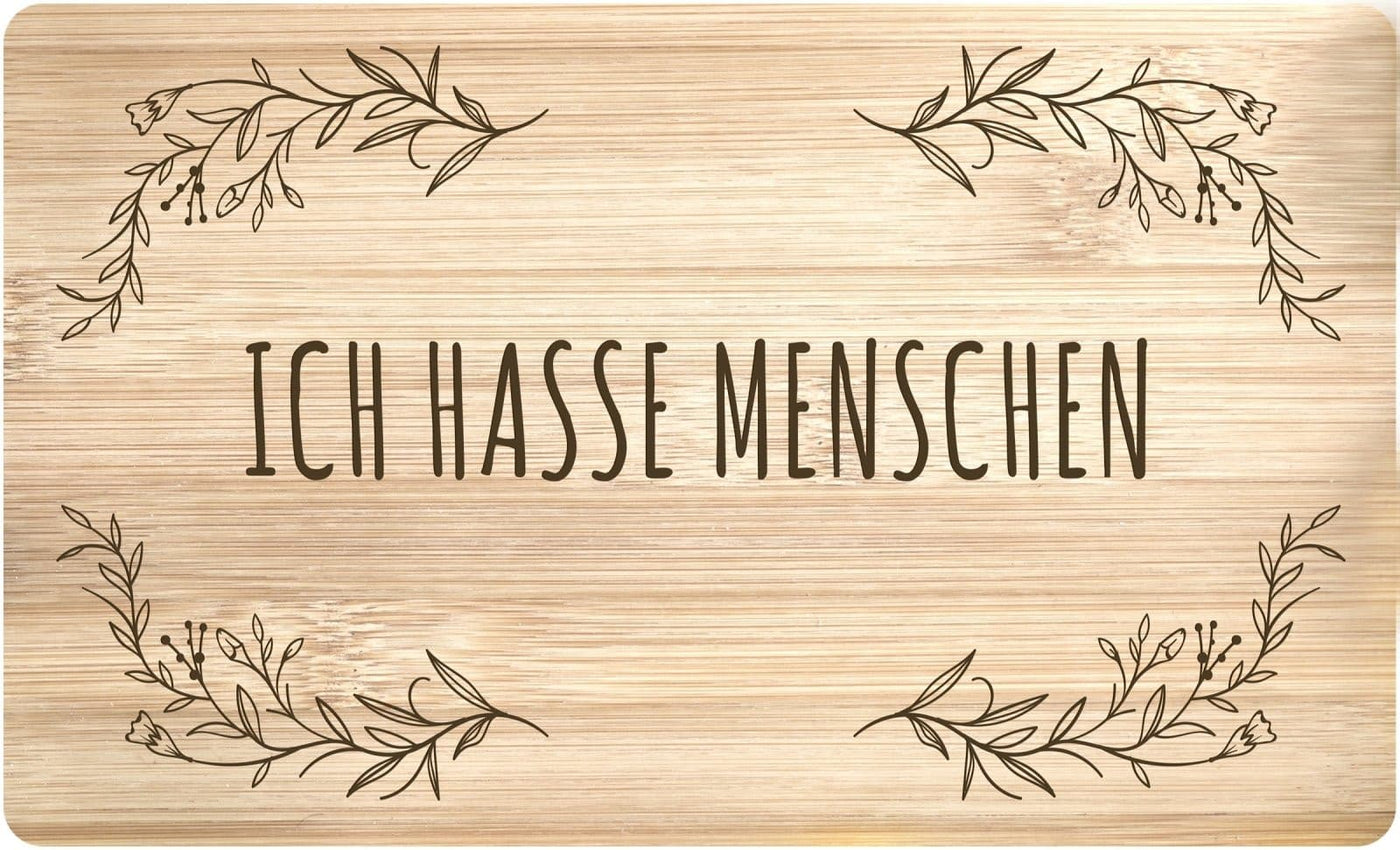 Bild: Frühstücksbrettchen - Ich hasse Menschen Geschenkidee