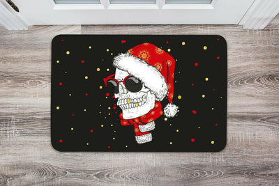 Bild: Fußmatte - Cooler Totenkopf - Weihnachtsedition Geschenkidee