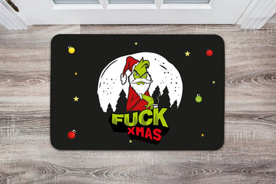 Bild: Fußmatte - Grinch - Fuck Xmas Geschenkidee