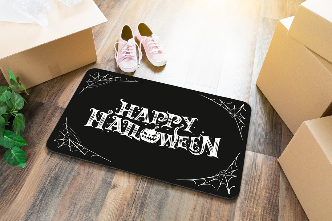 Bild: Fußmatte - Happy Halloween - V2 Geschenkidee