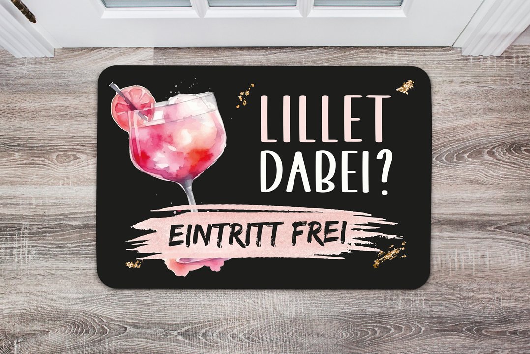 Bild: Fußmatte - Lillet dabei? Eintritt frei Geschenkidee