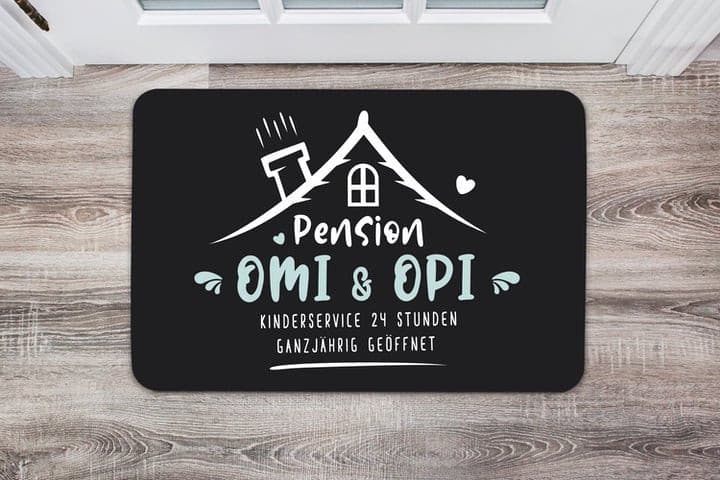 Bild: Fußmatte - Pension Omi & Opi Geschenkidee