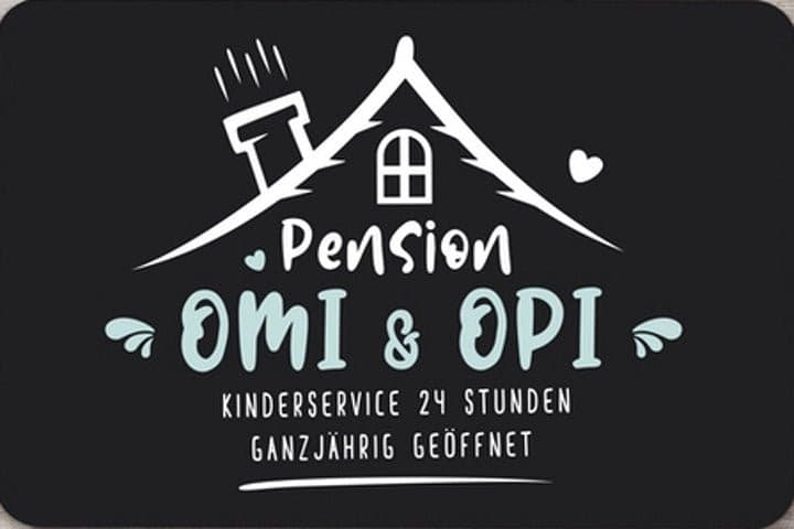 Bild: Fußmatte - Pension Omi & Opi Geschenkidee