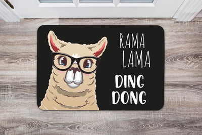 Bild: Fußmatte - Rama Lama Ding Dong - Brille Geschenkidee
