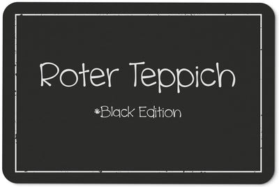 Bild: Fußmatte - Roter Teppich Black Edition Geschenkidee