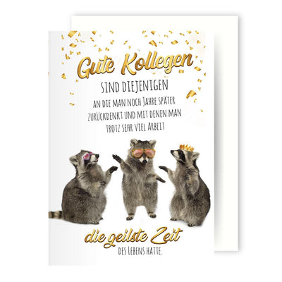 Bild: Grußkarte - Gute Kollegen Geschenkidee