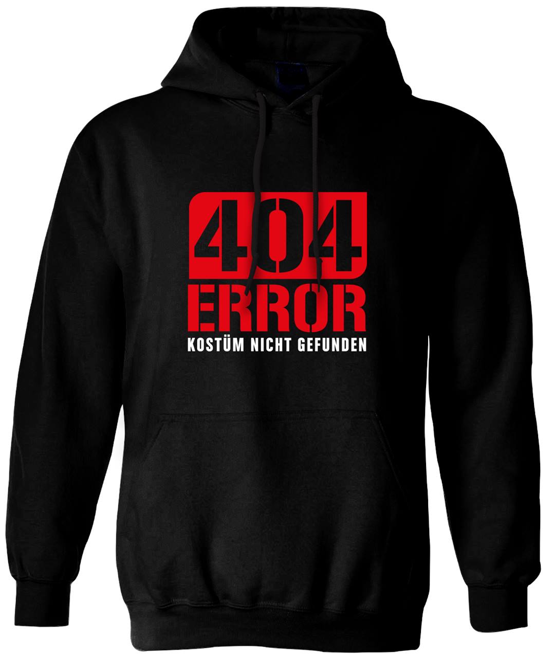 Bild: Hoodie - 404 Error Kostüm nicht gefunden Geschenkidee