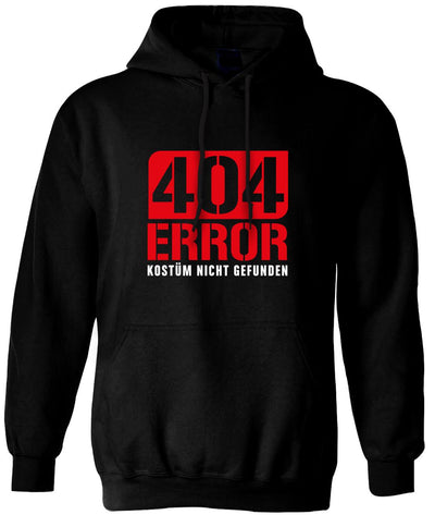 Bild: Hoodie - 404 Error Kostüm nicht gefunden Geschenkidee