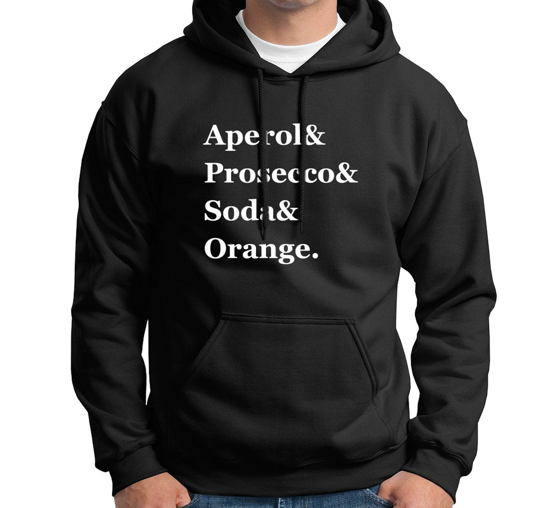 Bild: Hoodie - Aperol & Prosecco & Soda & Orange. Geschenkidee