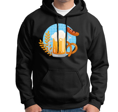 Bild: Hoodie - Bier Brezel Wurst Geschenkidee